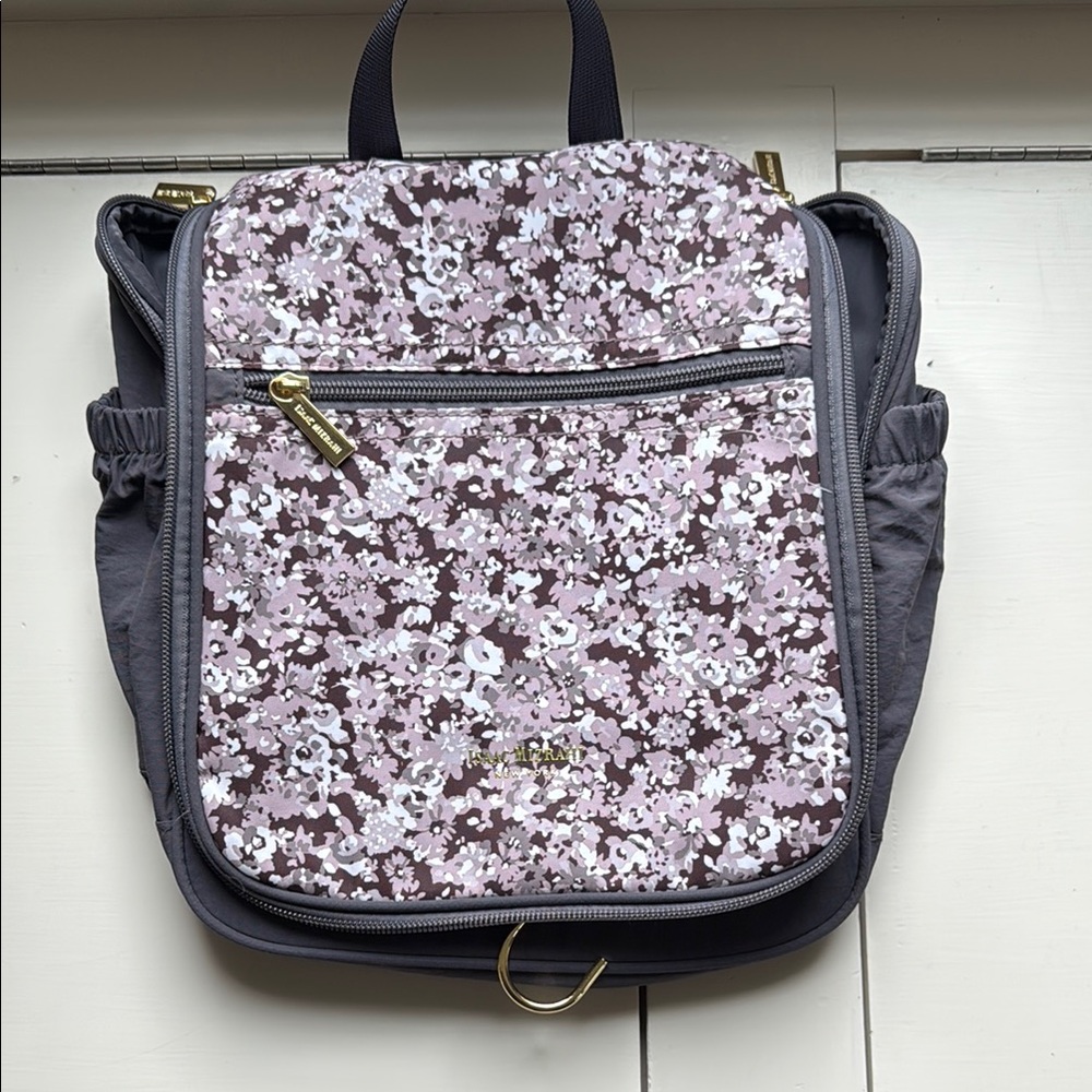 Isaac Mizrahi Purple and Gold Travel Bag